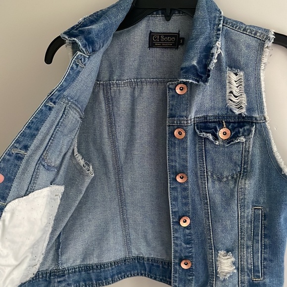 Brand new Jean cutoff jacket! - Picture 4 of 5